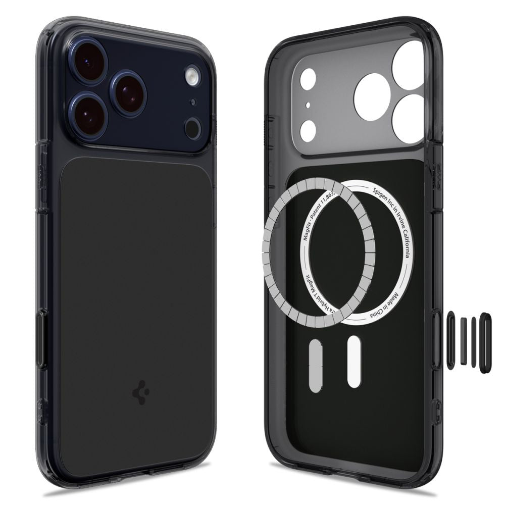 Case cover for iPhone 17 Pro MagSafe Ultra Hybrid T - matte black - Carlat