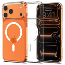 Case cover for iPhone 17 Pro Max MagSafe Liquid Crystal - transparent and white - Carlat