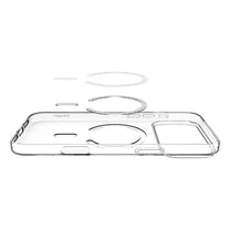 Case cover for iPhone 17 Pro Max MagSafe Liquid Crystal - transparent and white - Carlat