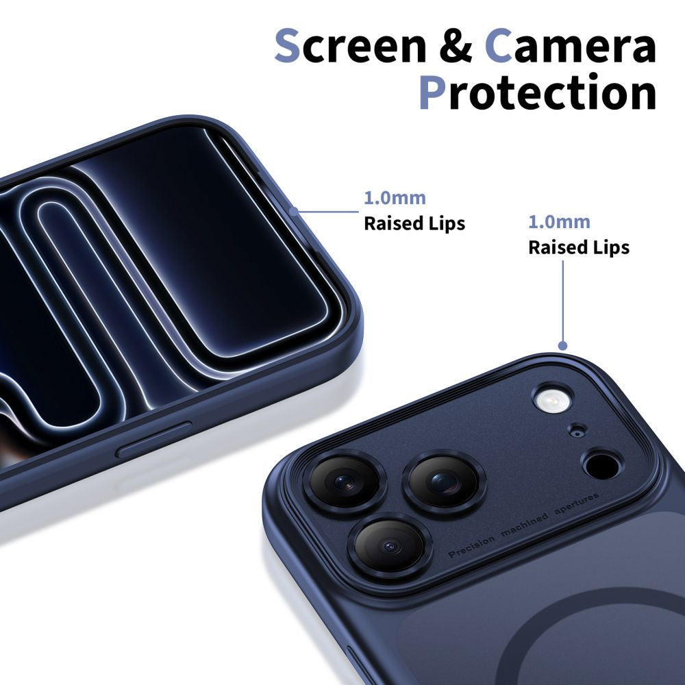 Case cover for iPhone 17 Pro Max Magpeak Magsafe CC - navy blue matte - Carlat