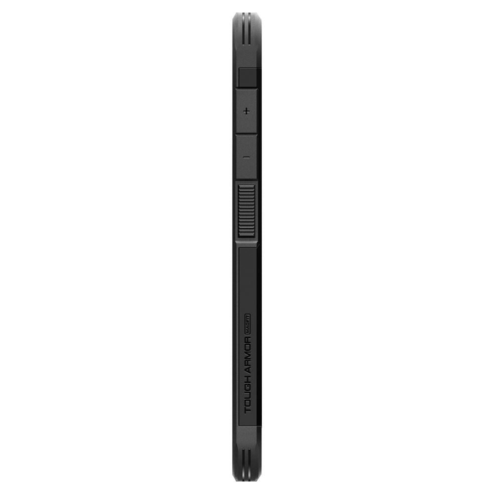 Case for Samsung Galaxy S25 with Tough Armor MagSafe stand - black - Carlat