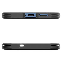 Case for Samsung Galaxy S25 with Tough Armor MagSafe stand - black - Carlat