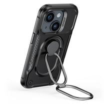 Case for iPhone 14 armored case with stand ring holder black - Carlat