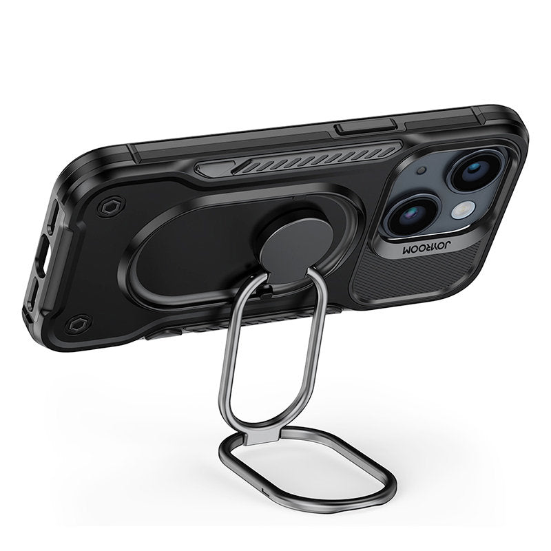 Case for iPhone 14 armored case with stand ring holder black - Carlat