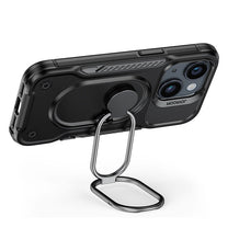 Case for iPhone 14 armored case with stand ring holder black - Carlat