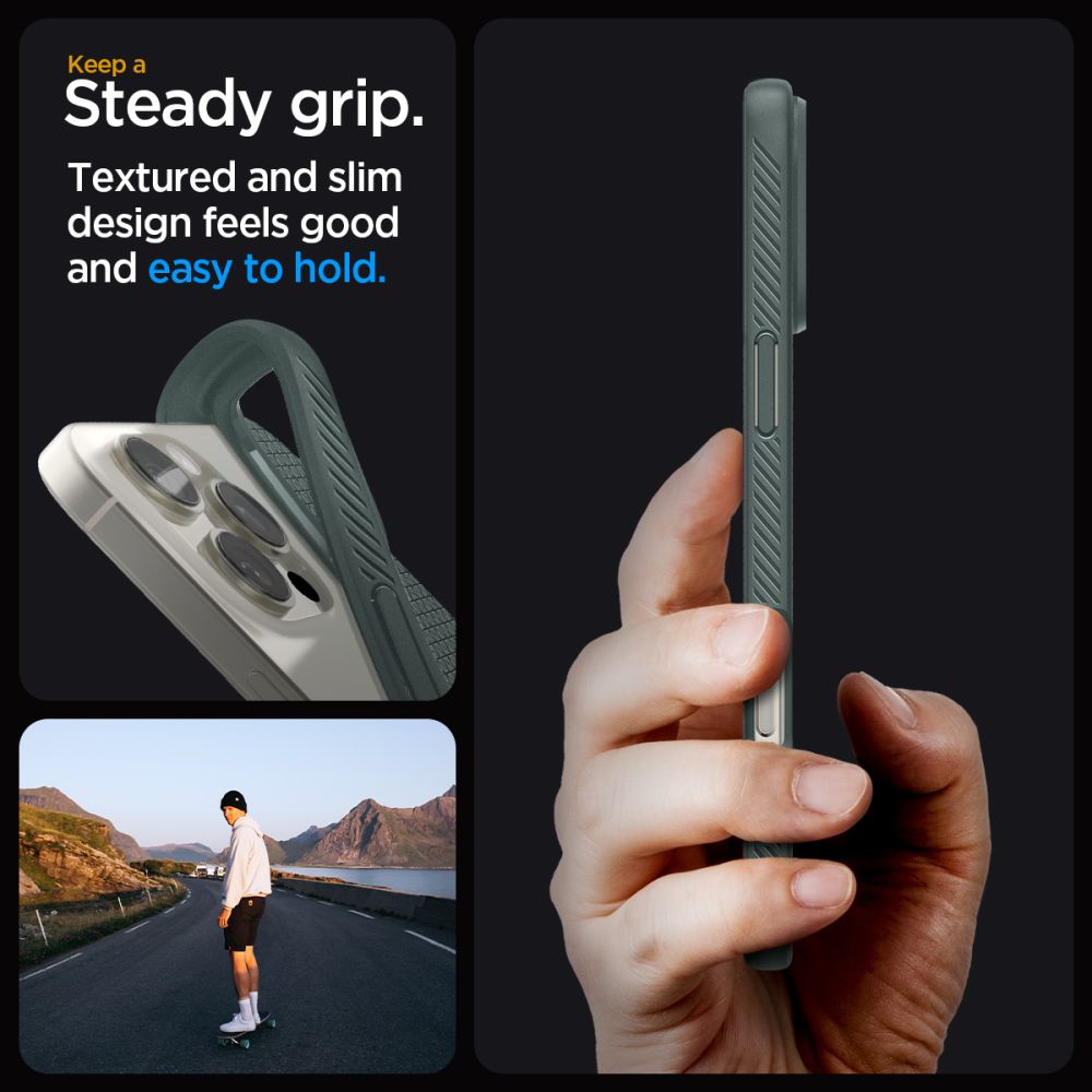 Case for iPhone 16 Pro Max Liquid Air - green - Carlat