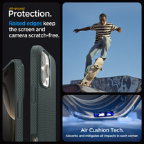 Case for iPhone 16 Pro Max Liquid Air - green - Carlat