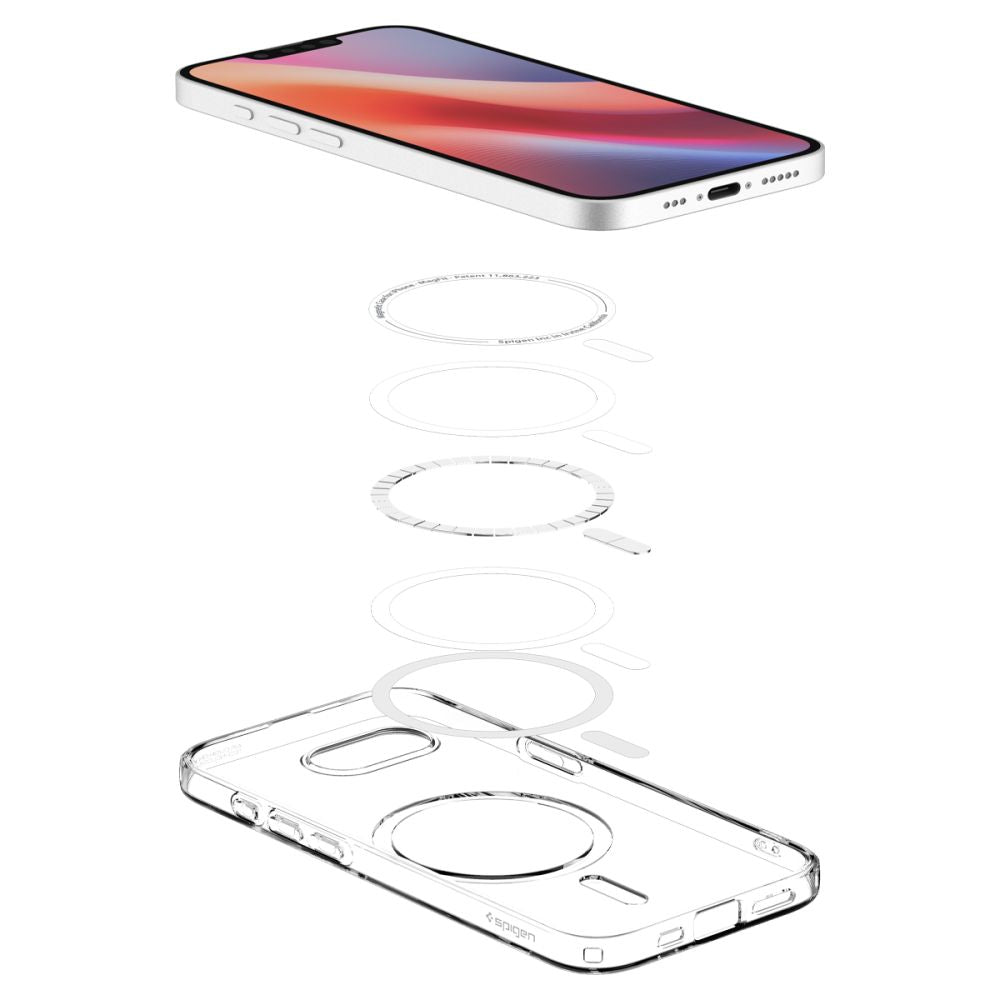 Case for iPhone 16e with MagSafe Liquid Crystal Mag - transparent - Carlat