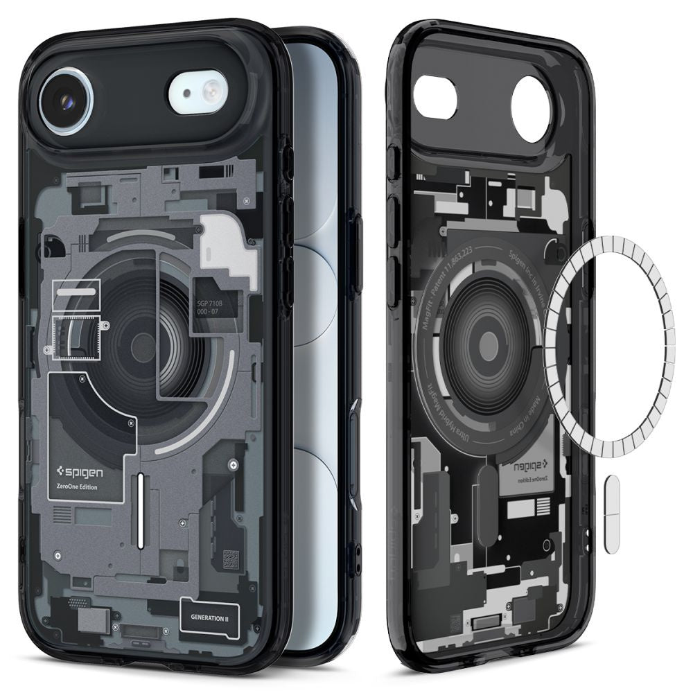 Case for iPhone 17 Air MagSafe Ultra Hybrid Zero One - black - Carlat