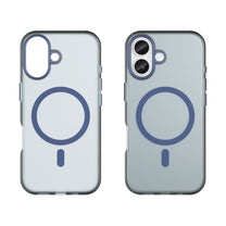 Case for iPhone 17 Magnetic Abrasive MagSafe - matte blue - Carlat