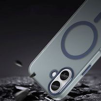 Case for iPhone 17 Magnetic Abrasive MagSafe - matte blue - Carlat