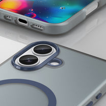 Case for iPhone 17 Magnetic Abrasive MagSafe - matte blue - Carlat