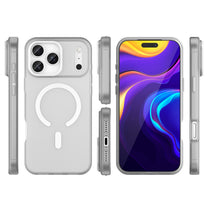 Case for iPhone 17 Pro Magnetic Abrasive MagSafe - matte white - Carlat