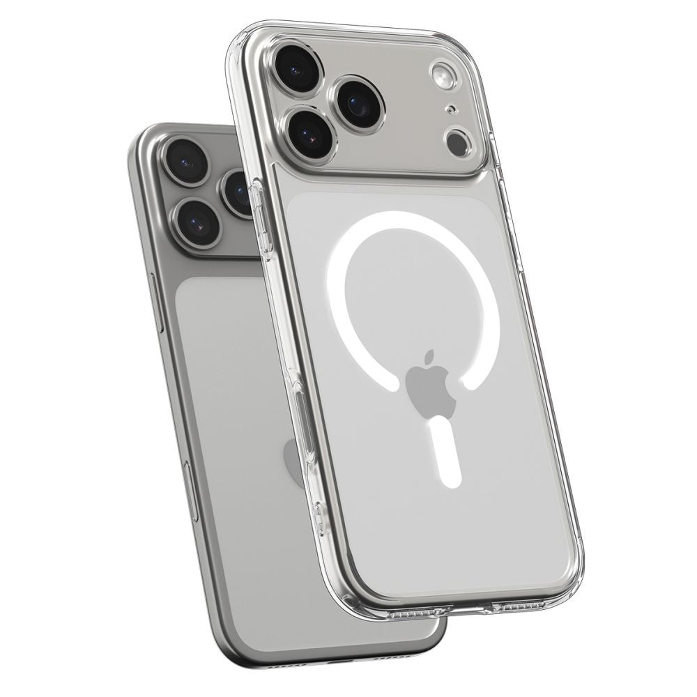 Case for iPhone 17 Pro Max MagSafe Ultra Hybrid - transparent and white - Carlat