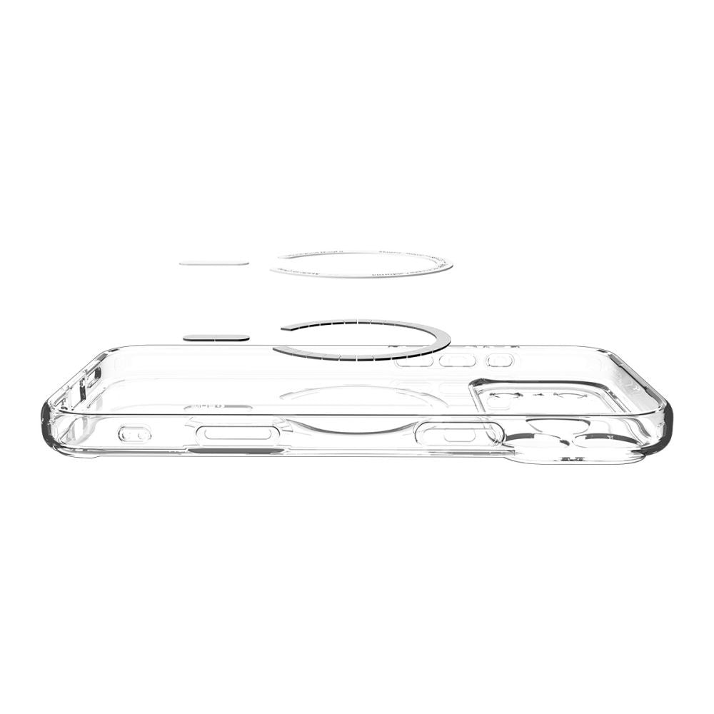 Case for iPhone 17 Pro Max MagSafe Ultra Hybrid - transparent and white - Carlat