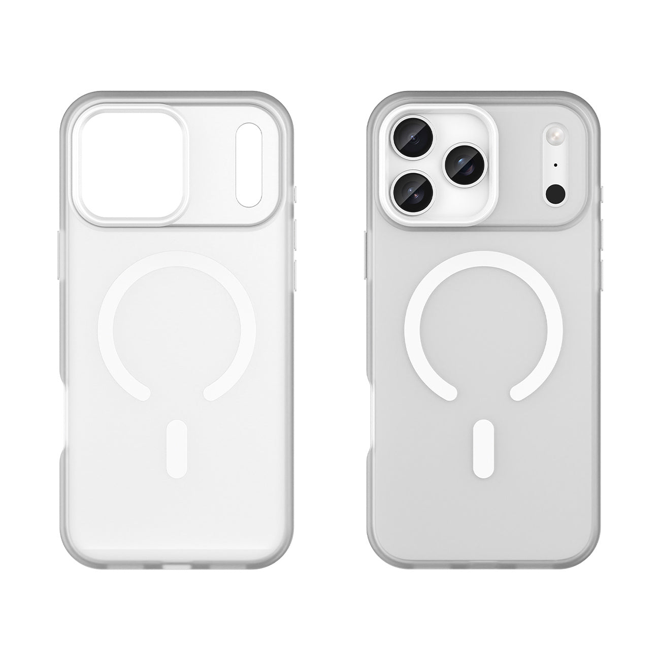 Case for iPhone 17 Pro Max Magnetic Abrasive MagSafe - matte white - Carlat