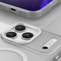Case for iPhone 17 Pro Max Magnetic Abrasive MagSafe - matte white - Carlat
