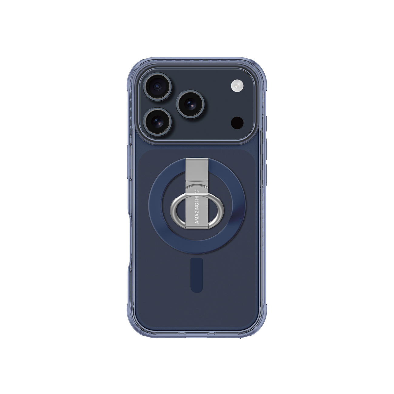 Case for iPhone 17 Pro Titan Pro Grip Ring Set MagSafe - blue - Carlat