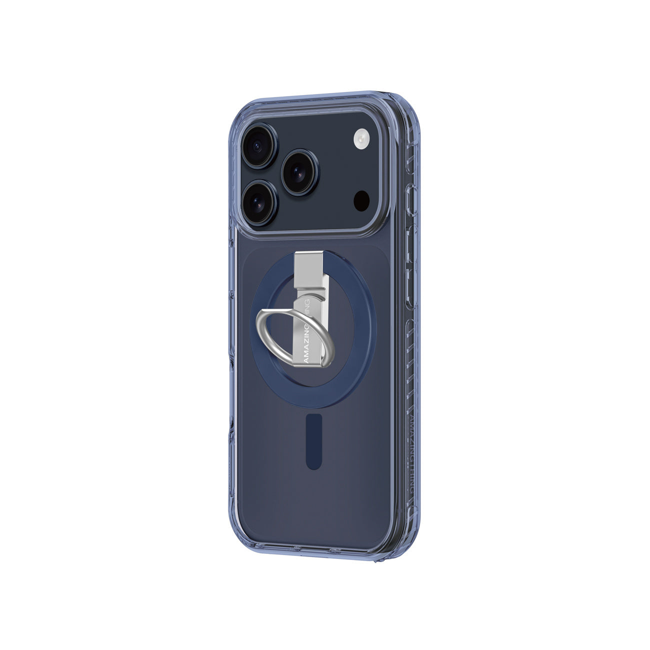 Case for iPhone 17 Pro Titan Pro Grip Ring Set MagSafe - blue - Carlat
