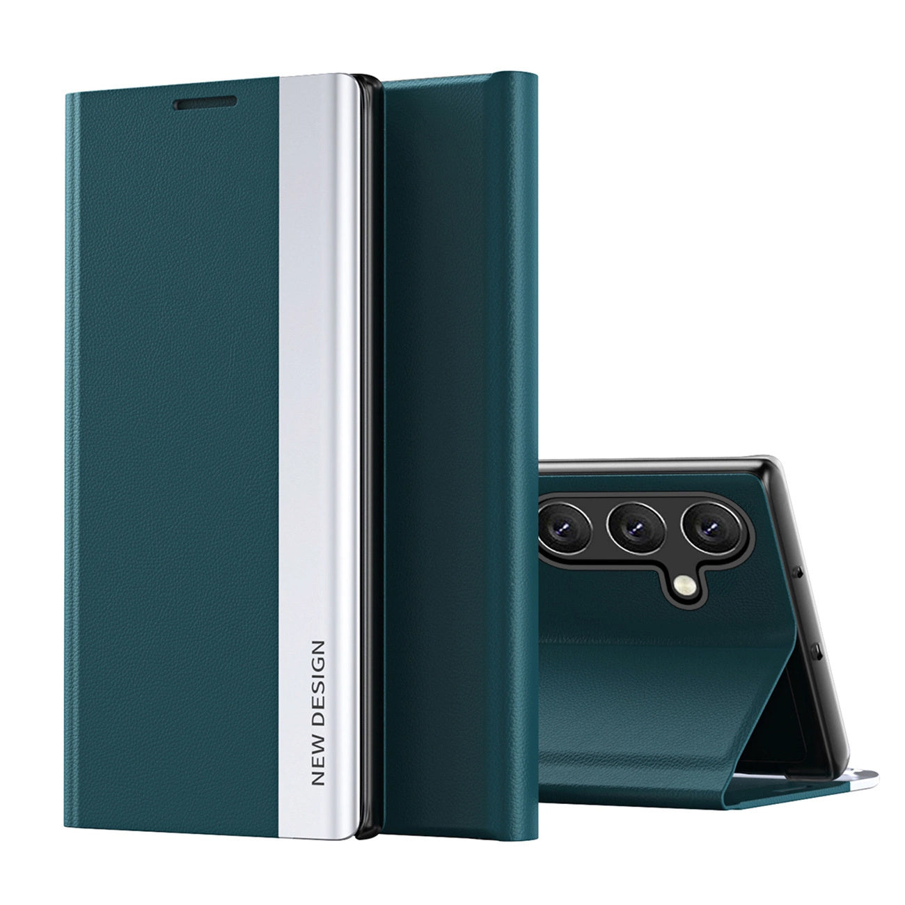 Case with flip stand for Samsung Galaxy A26 Sleep Case Pro - green - Carlat