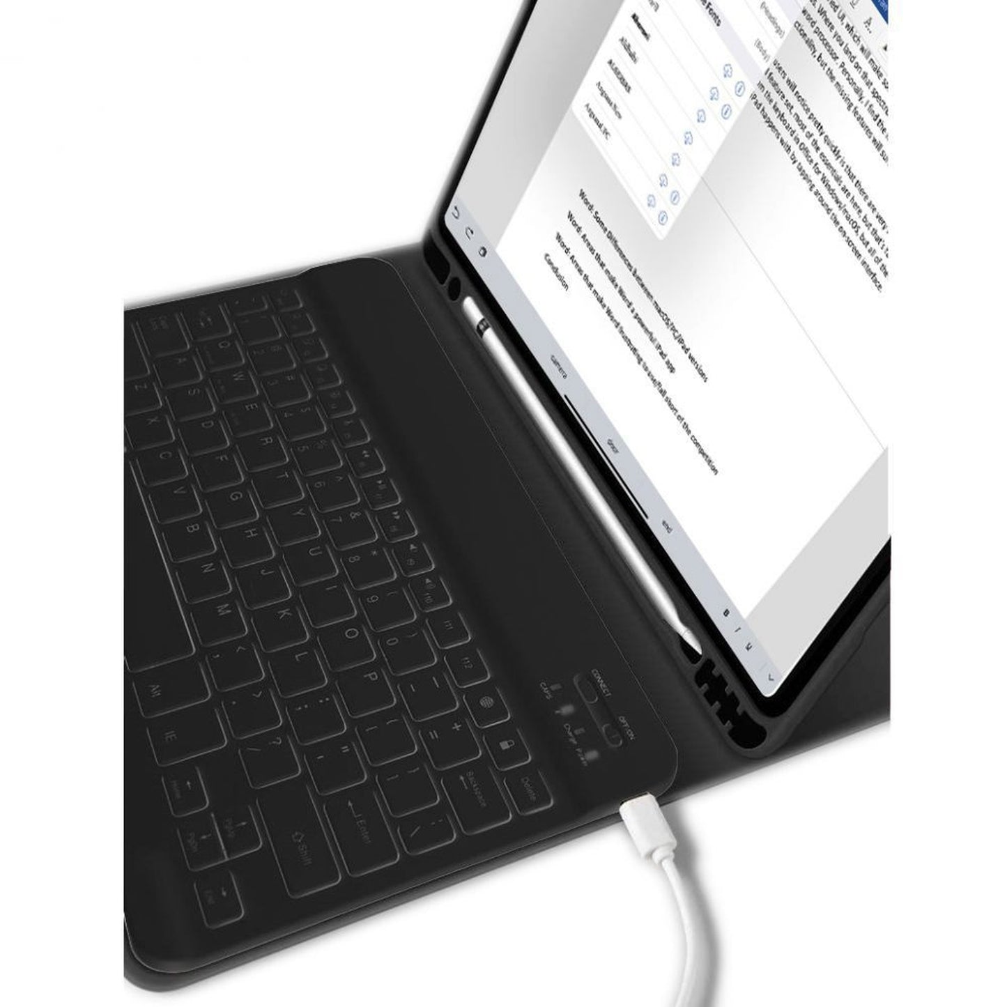 Case with keyboard for iPad 10.9'' 2022 - black - Carlat