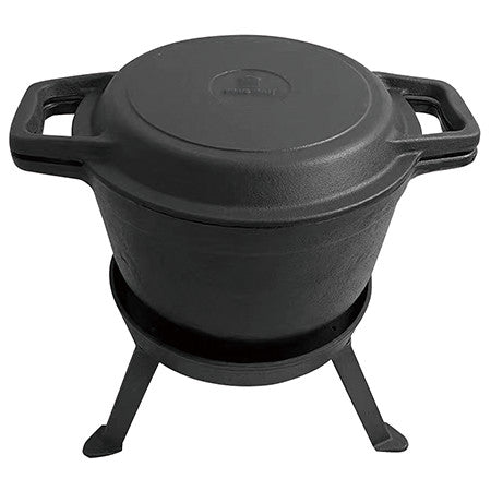 Cast-iron pots – 3-in-1 Cauldron, Cast Iron, 5 L, Kinghoff - Carlat