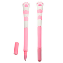 LEAN Cat Paw Gel Pen, Blue Ink, Pink Cap, 16.5 cm – image 2