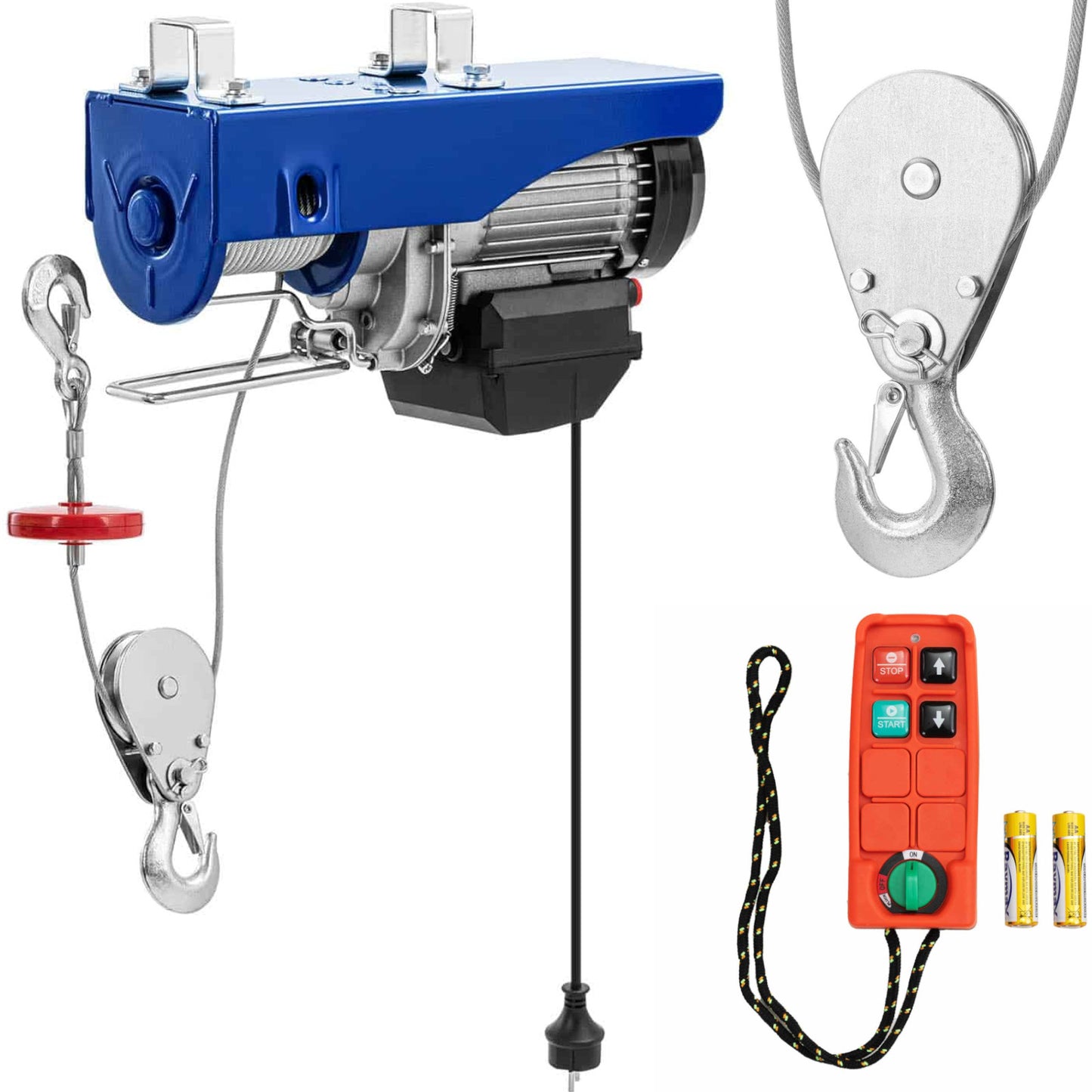 Chain Hoists – Winch electric cable winch 1350 W 12 - Carlat