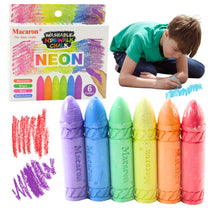 Chalk – Neon-Colored Chalk for Blackboards and Sidewalks, Set of 6 - Carlat