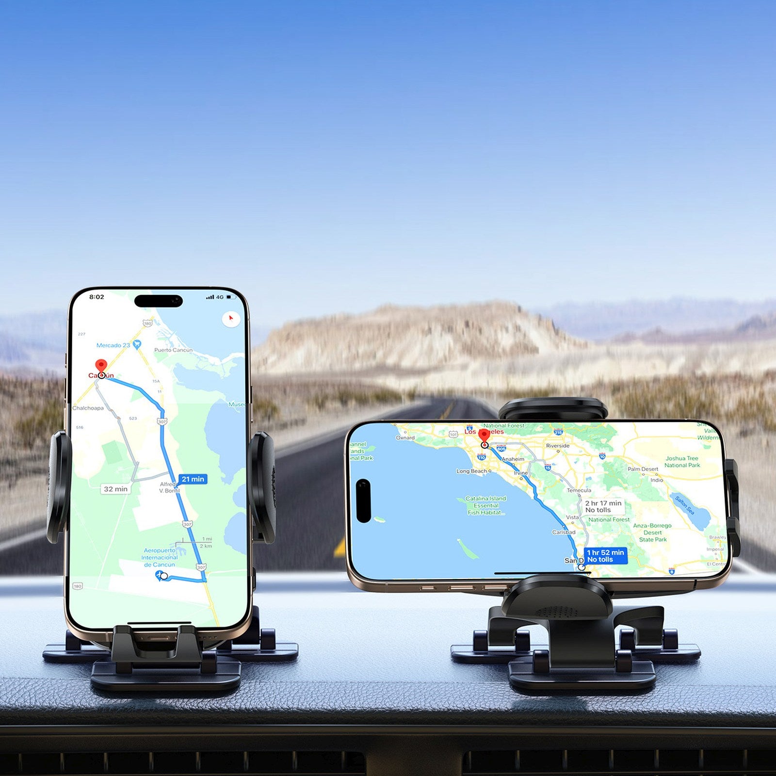Clamping car holder for a 4.7-7'' phone with three legs - Carlat