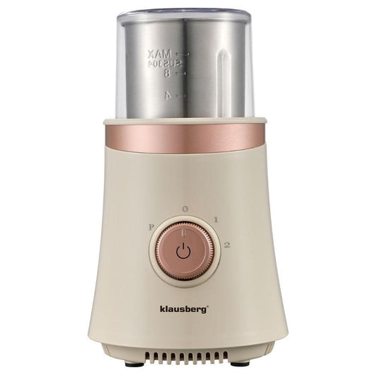 Coffee – 2-in-1 Electric Coffee and Spice Grinder, Beige, Klausberg, KB-7993 - Carlat
