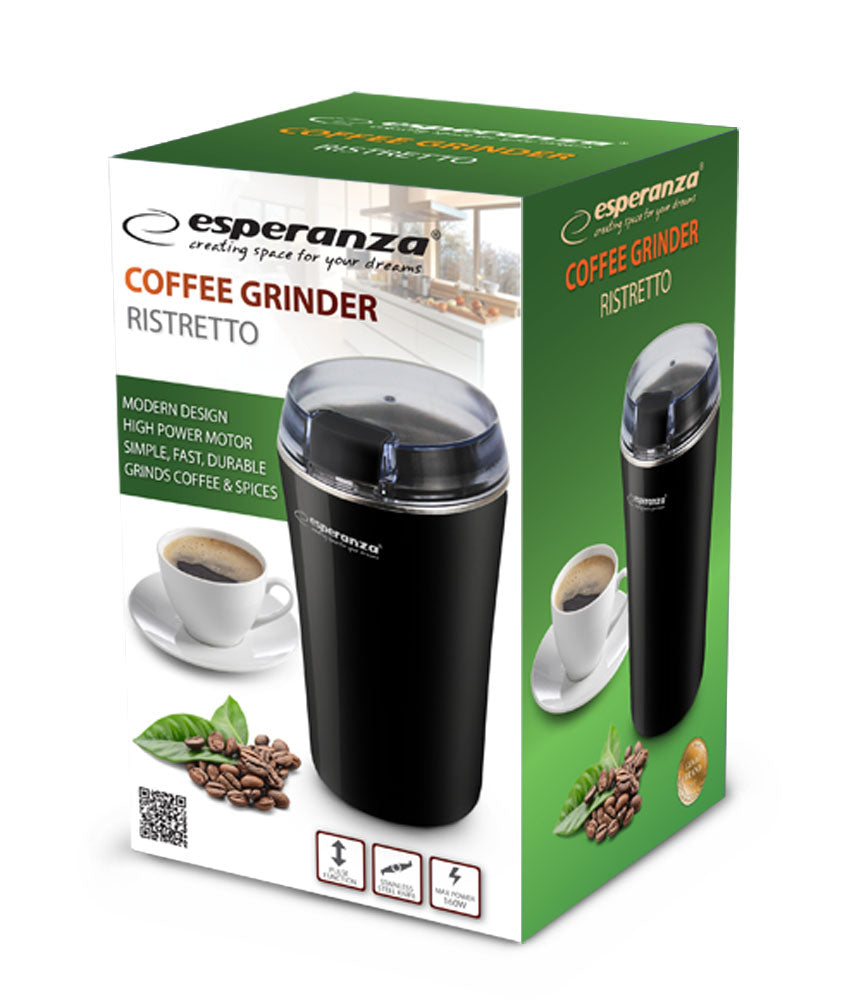 Coffee Grinders – EKC008K Esperanza Ristretto Coffee Grinder, Black - Carlat