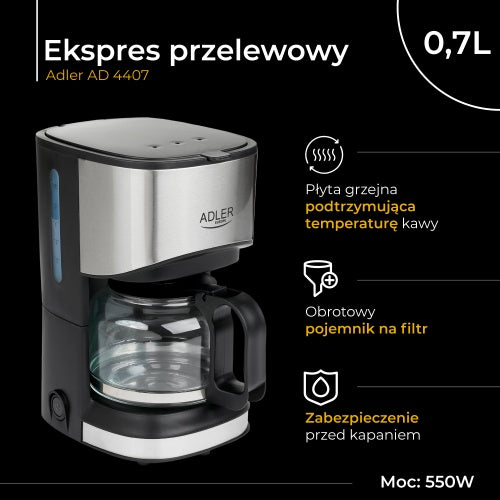 ADLER Coffee Makers – AD 4407 0.7-liter Pour-Over Coffee Maker – image 11