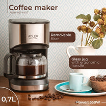 ADLER Coffee Makers – AD 4407 0.7-liter Pour-Over Coffee Maker – image 12
