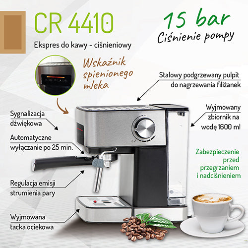 CAMRY Coffee Makers – CR 4410 Espresso Machine – image 9