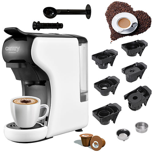 Coffee Makers – CR 4414 White Multi-Capsule Espresso Machine - Carlat