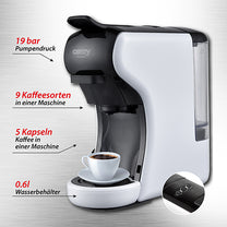 Coffee Makers – CR 4414 White Multi-Capsule Espresso Machine - Carlat