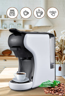 Coffee Makers – CR 4414 White Multi-Capsule Espresso Machine - Carlat