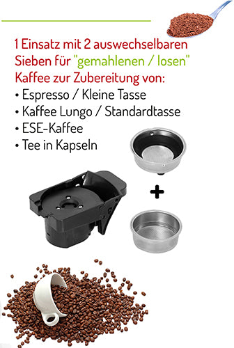 Coffee Makers – CR 4414 White Multi-Capsule Espresso Machine - Carlat