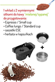 Coffee Makers – CR 4414 White Multi-Capsule Espresso Machine - Carlat
