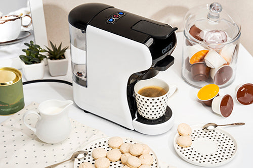 Coffee Makers – CR 4414 White Multi-Capsule Espresso Machine - Carlat