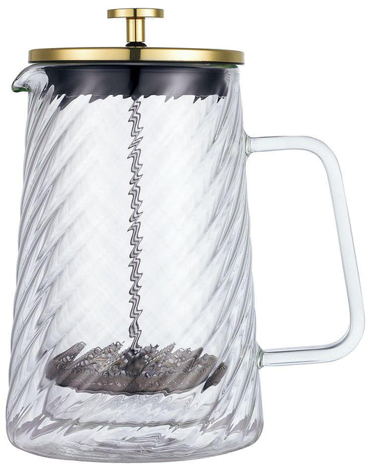 Coffee Makers – Piston-style coffee/tea brewer, glass, 1 L, Klausberg, KB-7767 - Carlat