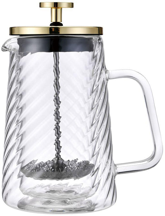 Coffee Makers – Piston-style coffee/tea maker, glass, 0.35 L, Klausberg, KB-7765 - Carlat
