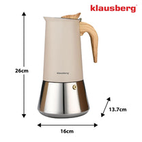 Coffee Makers – Steel Espresso Maker, 600 ml, Induction, Klausberg KB-7997 - Carlat