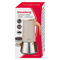 Coffee Makers – Steel Espresso Maker, 600 ml, Induction, Klausberg KB-7997 - Carlat
