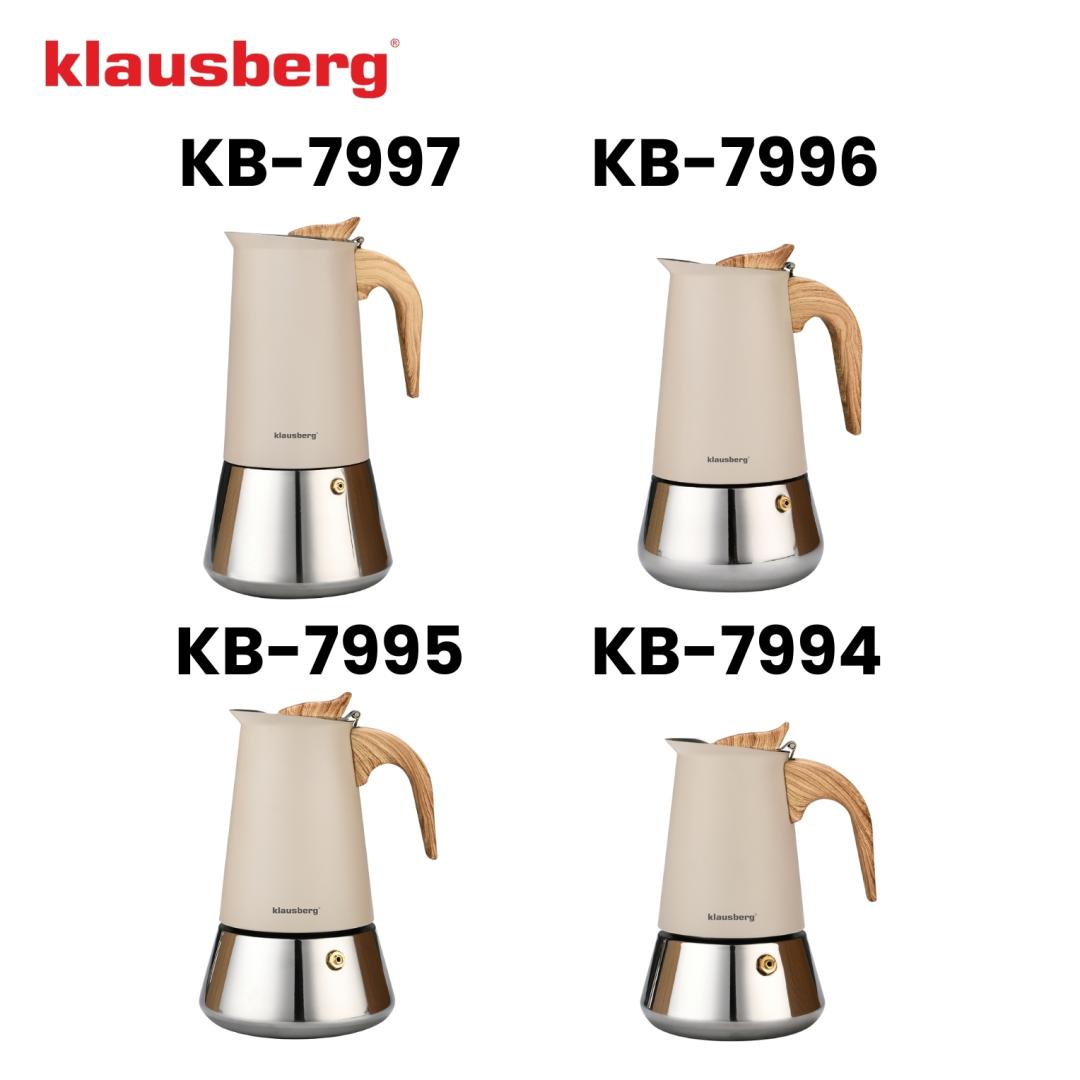 Coffee Makers – Steel Espresso Maker, 600 ml, Induction, Klausberg KB-7997 - Carlat
