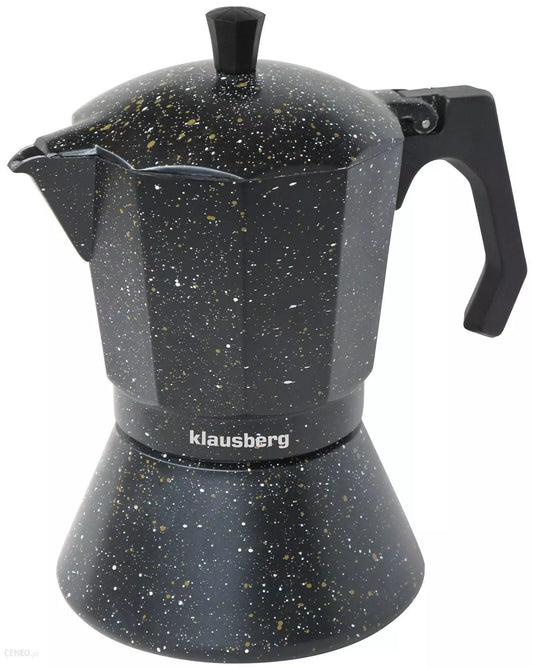 Coffee Makers and – Espresso maker, black marble finish, 9-cup, Klausberg - Carlat