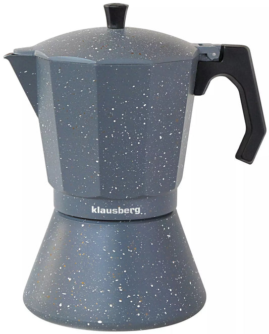 Coffee Makers and – Espresso maker, gray marble finish, 12-cup, Klausberg - Carlat