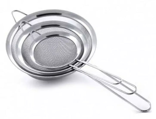 Colander, steel colander set, 3-piece set, diameters 10/14/18 cm, Kinghoff - Carlat
