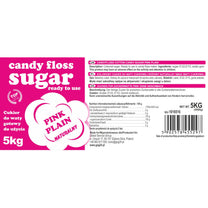 Coloured sugar for cotton cotton red with natural flavor 5kg - Carlat
